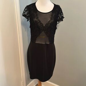 Sheer Black Lace dress